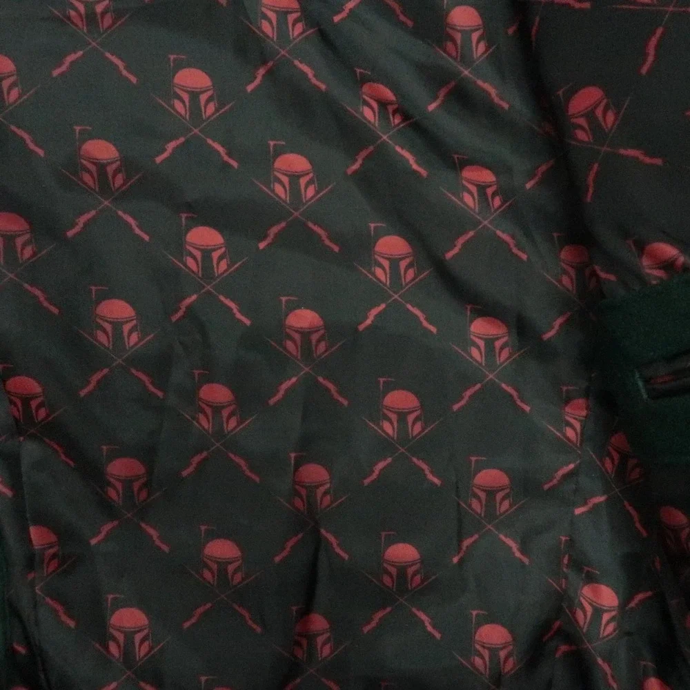 Star Wars Jacket Mens Small Green Boba Fett Blazer Wool Blend Lined NWT‎